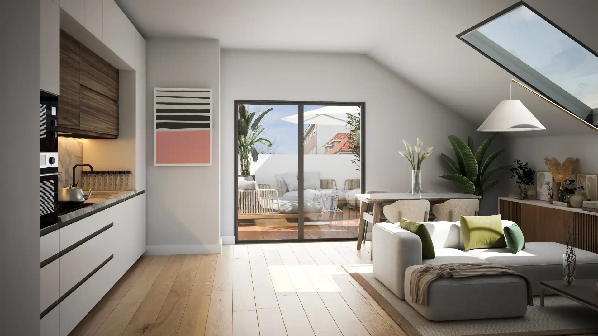 Sala de estar de Piso en venta en Villaviciosa de Odón con Calefacción y Balcón