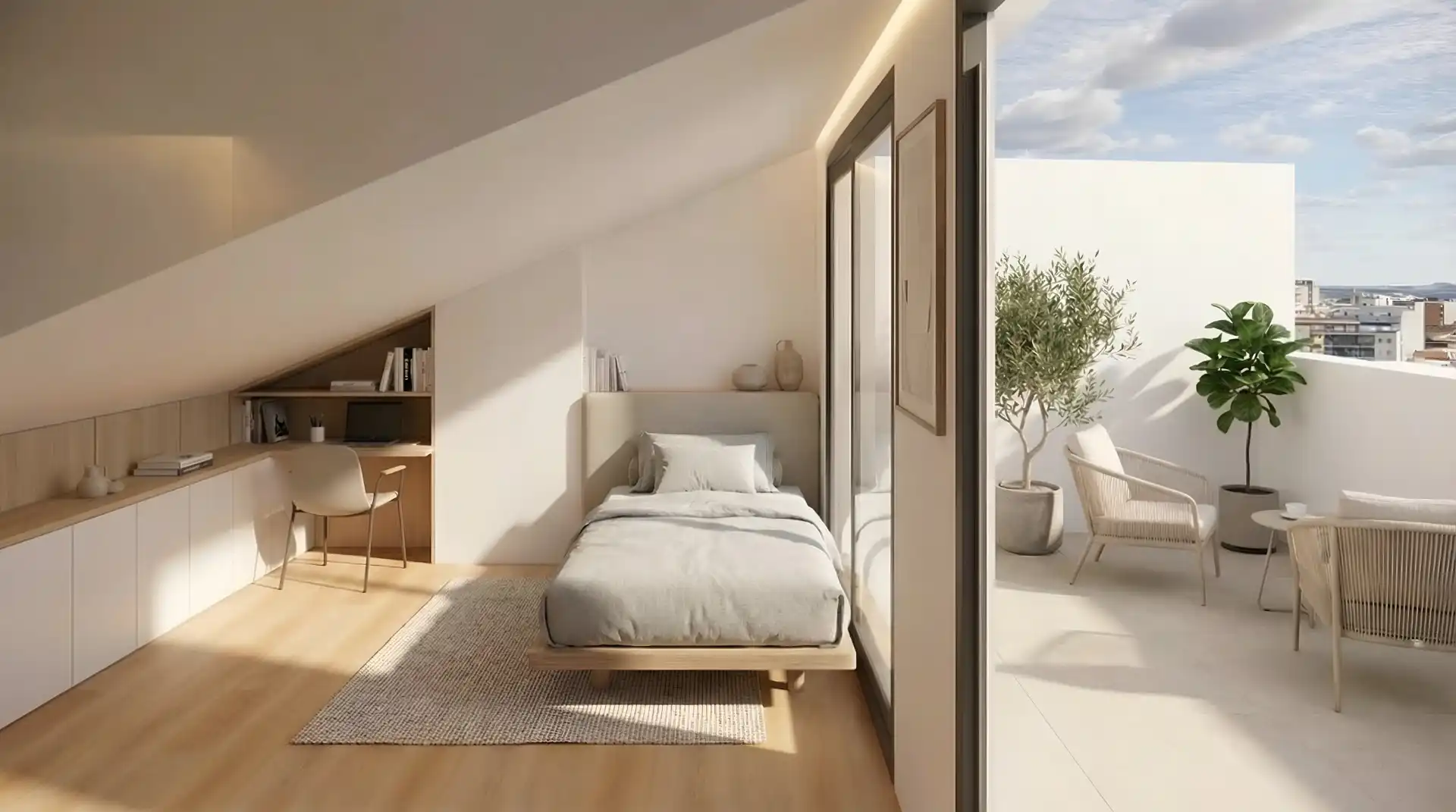 Dormitori de Casa o xalet en venda en Badalona amb Aire condicionat, Calefacció i Terrassa