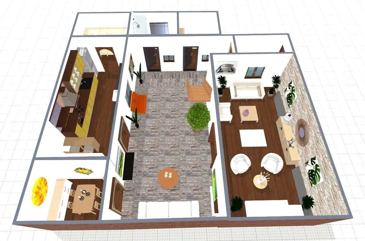 Sala de estar de Casa adosada en venta en Teror con Parquet, Terraza y Amueblado