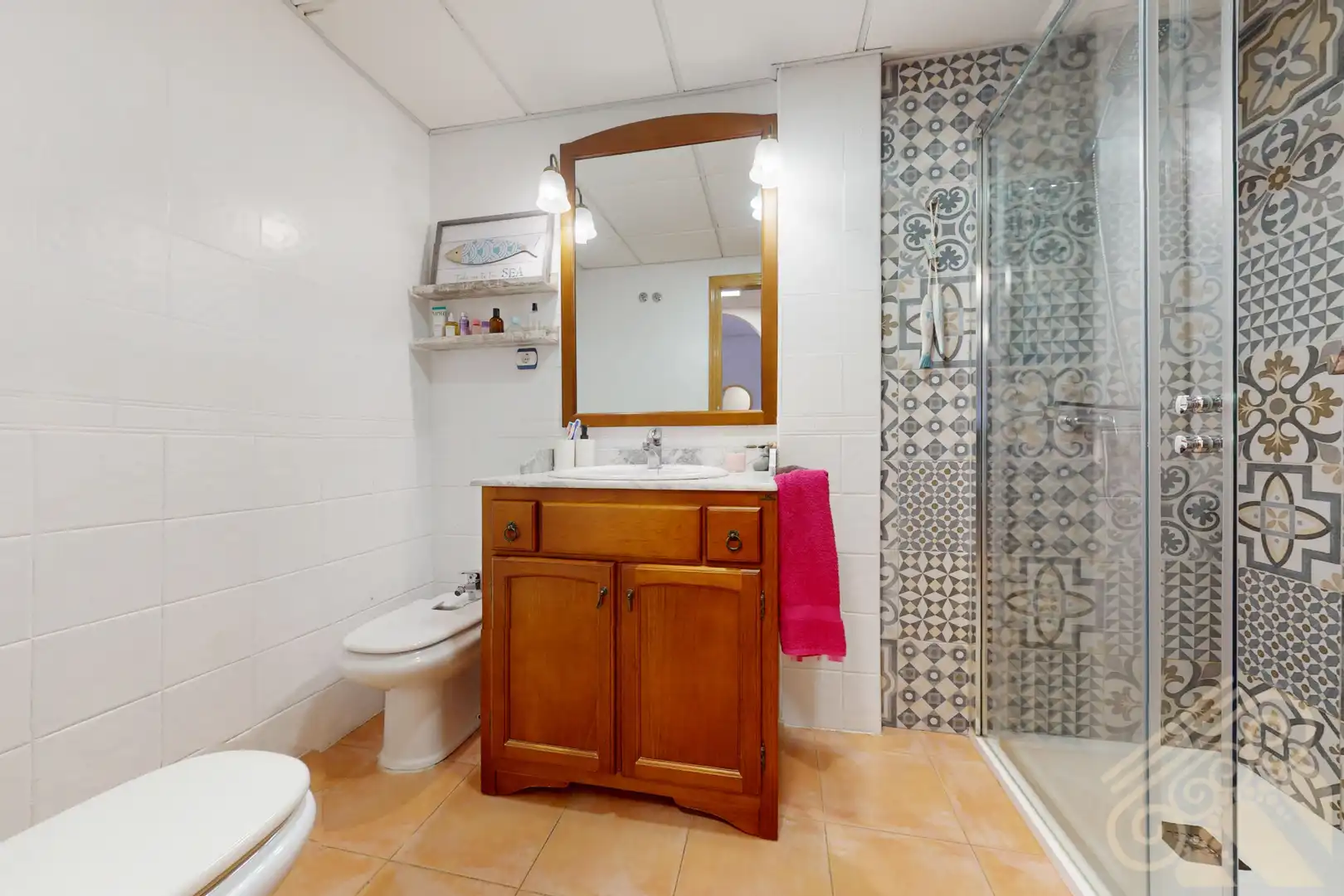 Bany de Apartament en venda en Mojácar amb Terrassa, Moblat i Piscina comunitària