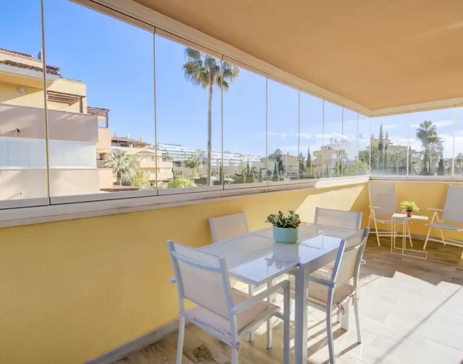 Terrace of Flat for sale in Mijas  with Air Conditioner, Terrace and Storage room