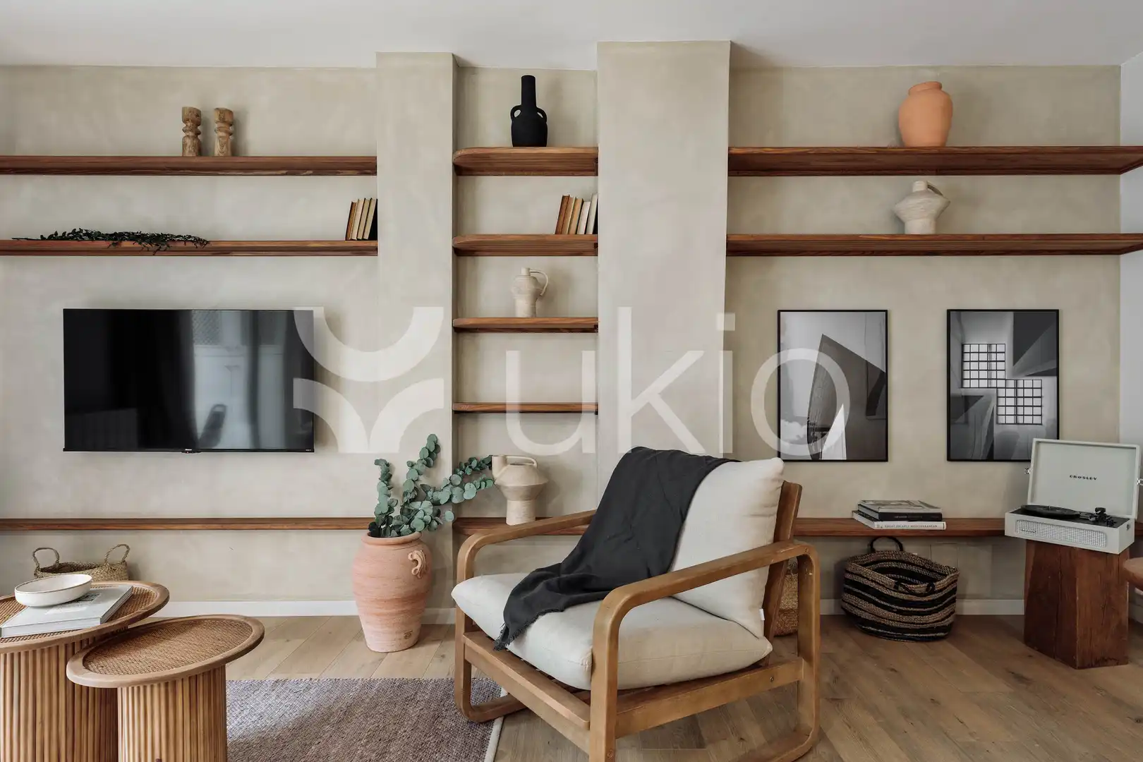Living room of Apartments for rent in Barcelona  with Air Conditioner, Heating and Terrace