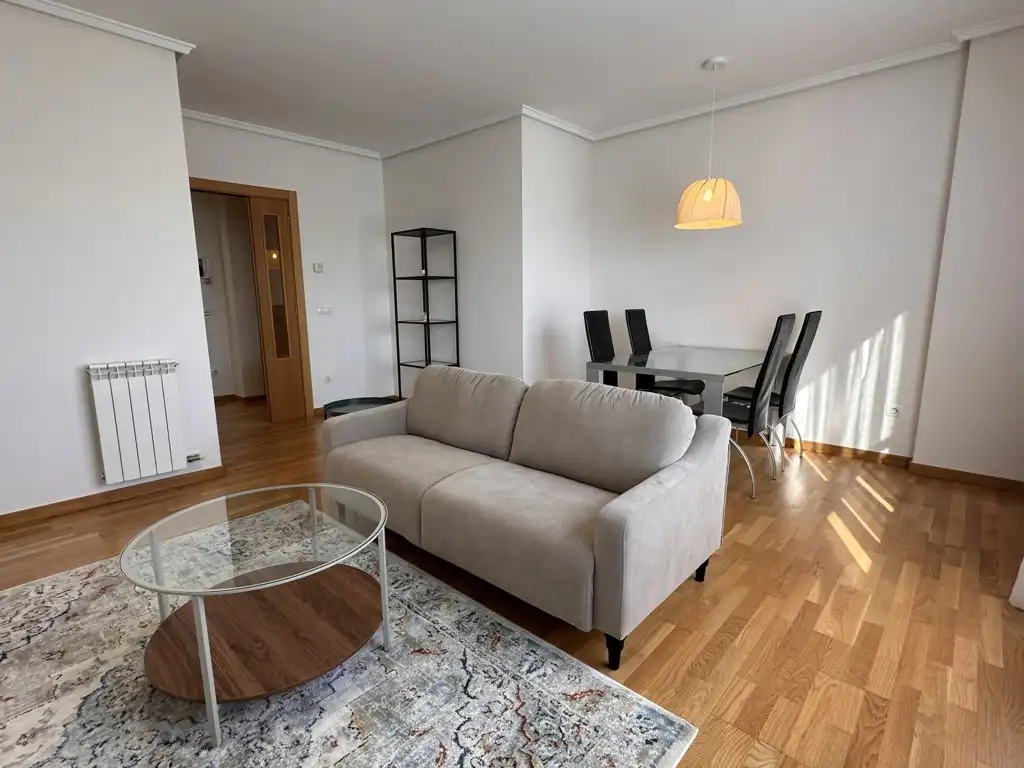 Living room of Apartments for rent in  Logroño  with Heating, Parquet flooring and Terrace