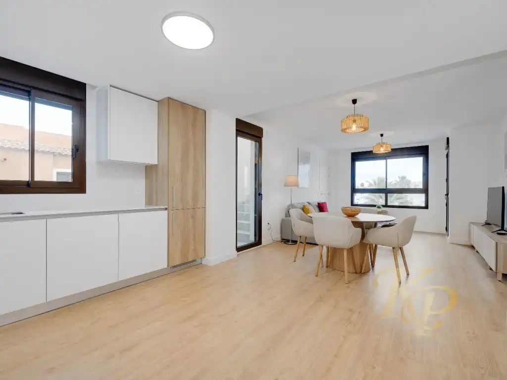 Sala d'estar de Apartament en venda en Orihuela amb Aire condicionat i Jardí privat