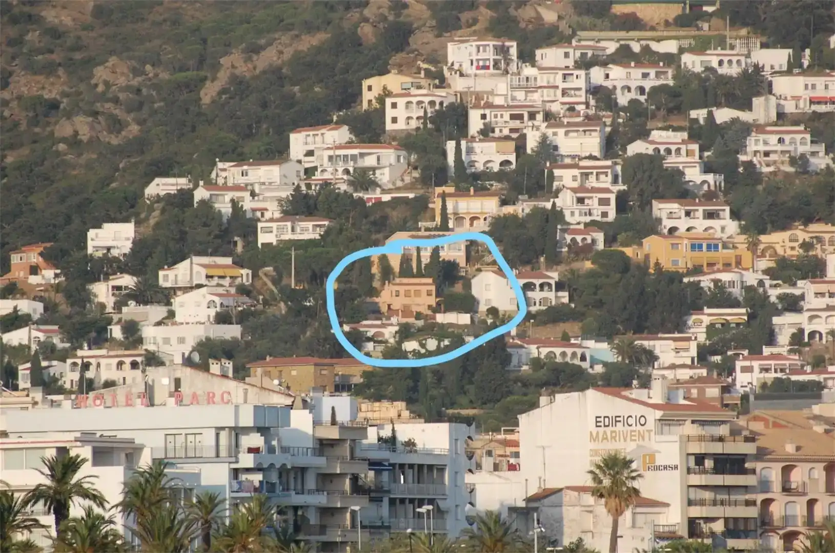 Vista exterior de Casa o xalet en venda en Roses amb Aire condicionat i Jardí privat