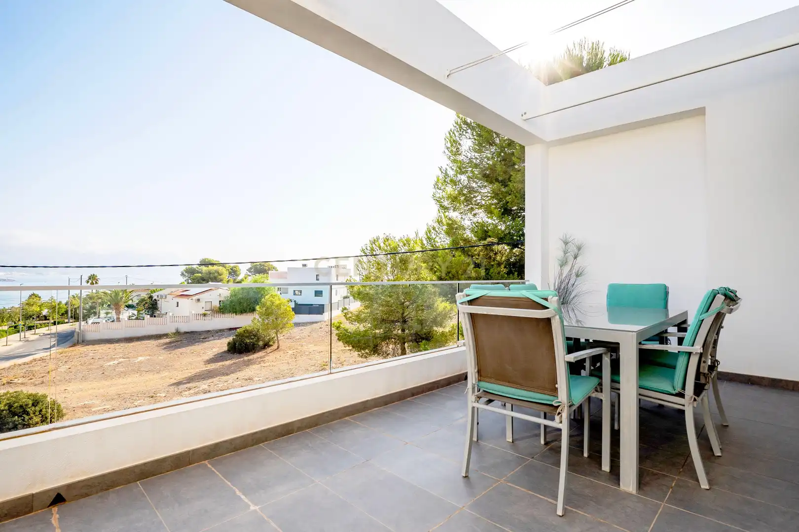 Terrace of Detached homes for sale in L'Alfàs del Pi  with Air Conditioner, Furnished and Balcony