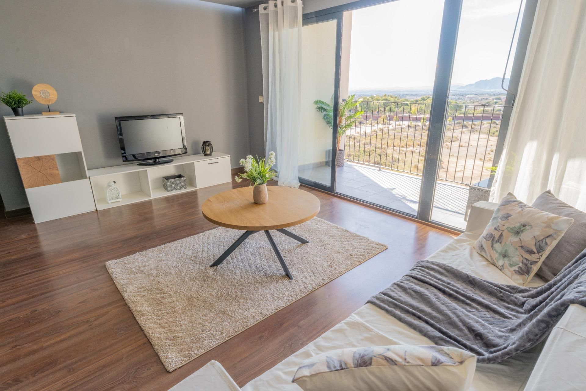 Living room of Flat for sale in Crevillent  with Air Conditioner, Private garden and Terrace