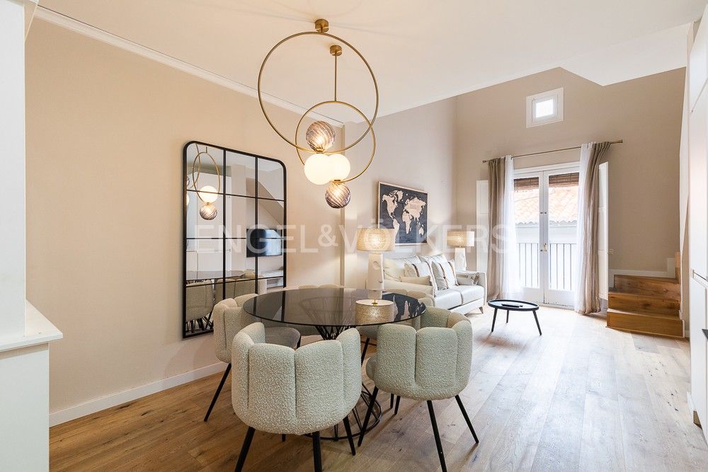 Living room of Duplex to rent in  Valencia Capital  with Air Conditioner, Heating and Parquet flooring