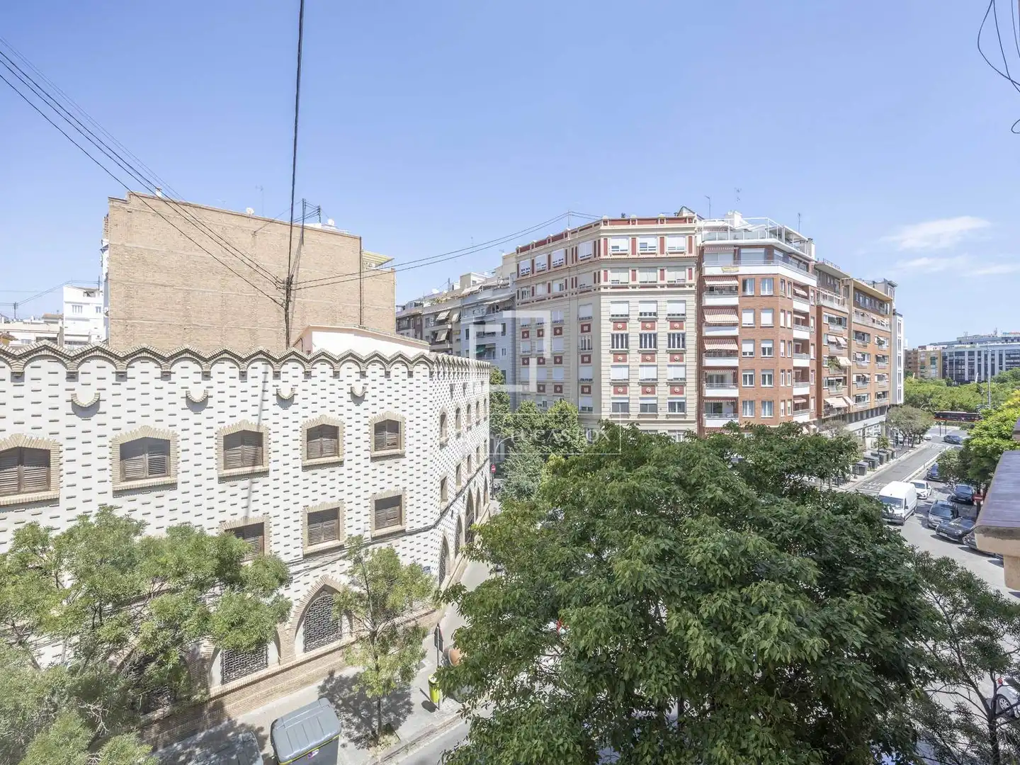 Exterior view of Flat for rent in Valencia  with Air Conditioner, Parquet flooring and Furnished