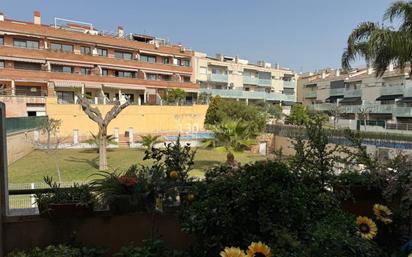 Exterior view of Flat for sale in Cubelles  with Terrace and Swimming Pool