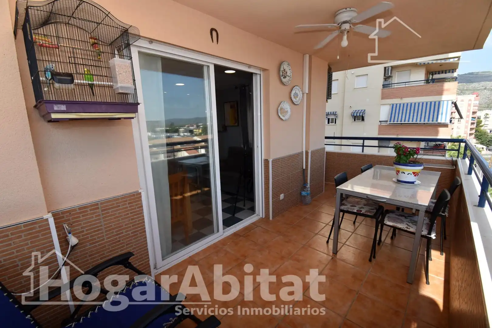 Terraza de Apartamento en venta en Oropesa del Mar / Orpesa con Aire acondicionado, Calefacción y Jardín privado
