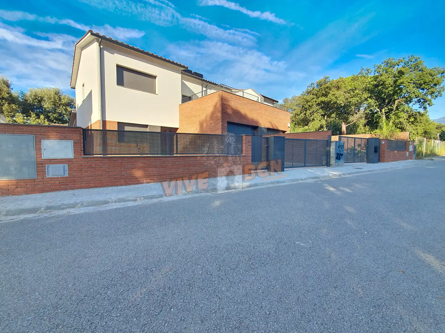 Vista exterior de Casa adosada en venta en Sant Esteve de Palautordera con Calefacción, Jardín privado y Terraza