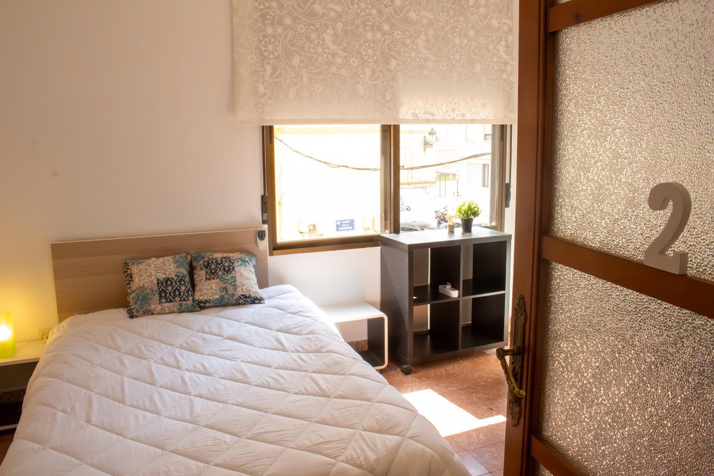 Bedroom of Apartment to share in  Valencia Capital  with Air Conditioner, Furnished and Balcony