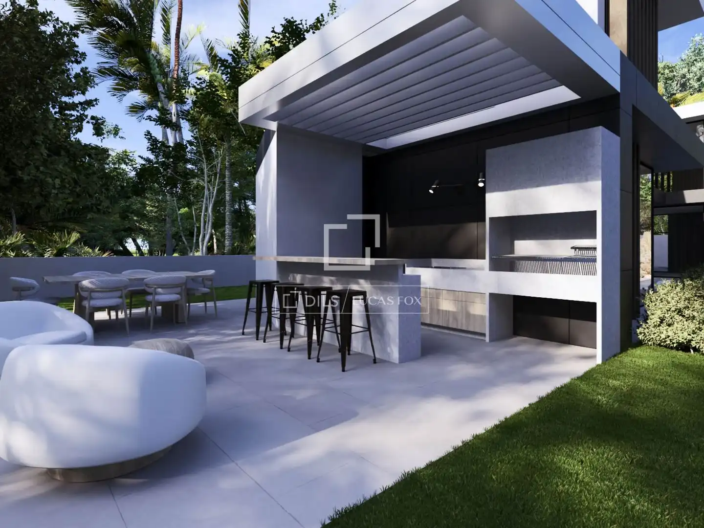 Terraza de Casa o chalet en venta en Majadahonda con Aire acondicionado, Jardín privado y Piscina