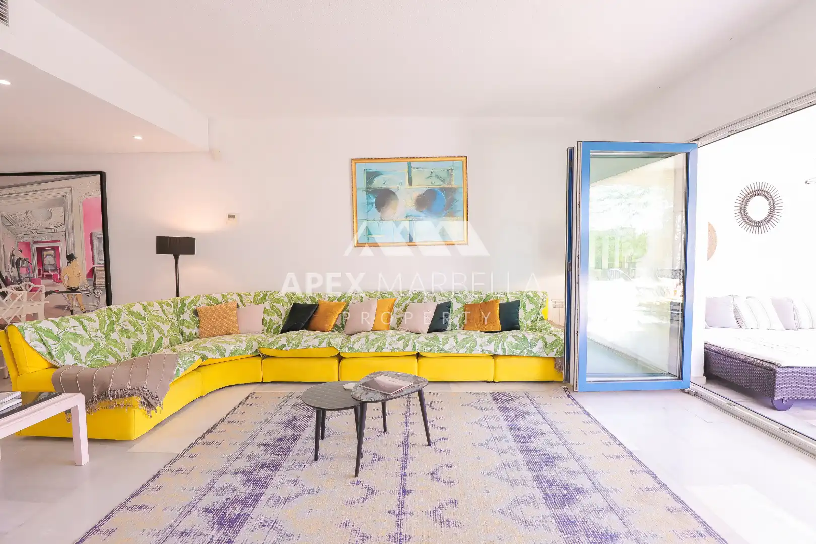 Wohnzimmer von Wohnung zum Verkauf in Marbella mit Klimaanlage, Terrasse und Möbliert