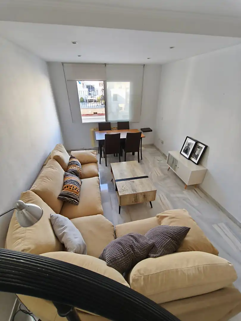 Sala d'estar de Àtic en venda en Málaga amb Aire condicionat, Terrassa i Moblat