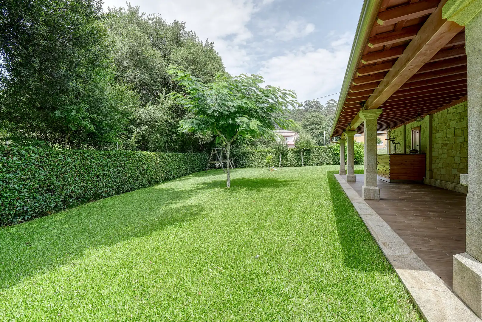 Jardín de Casa o chalet en venta en Lousame con Aire acondicionado, Calefacción y Jardín privado