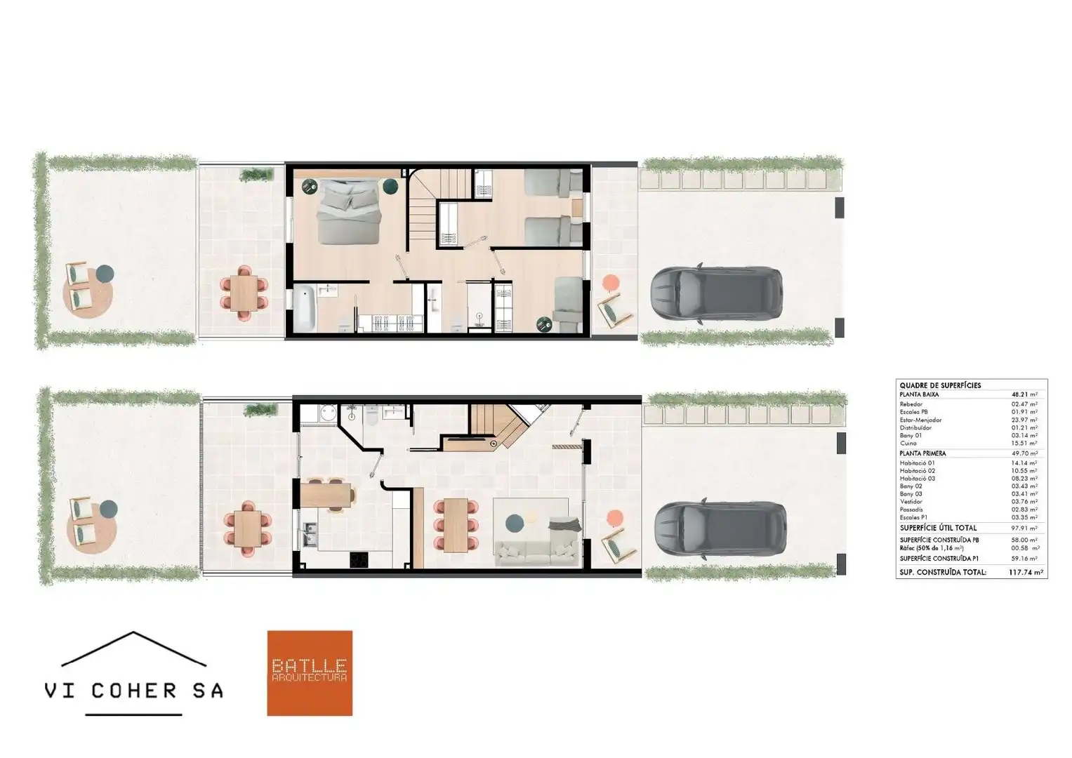 Casa adosada en venta en Navata con Calefacción, Jardín privado y Parquet