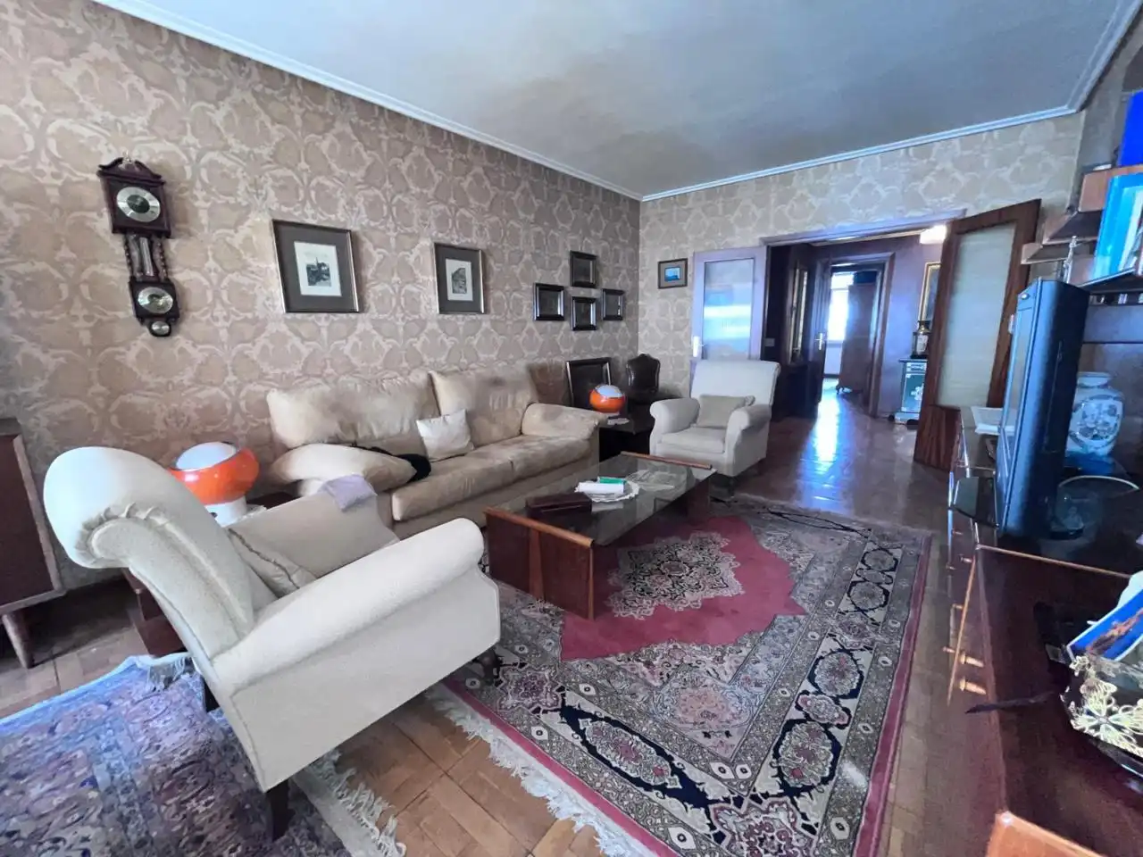 Sala de estar de Piso en venta en Vitoria - Gasteiz con Calefacción, Parquet y Terraza