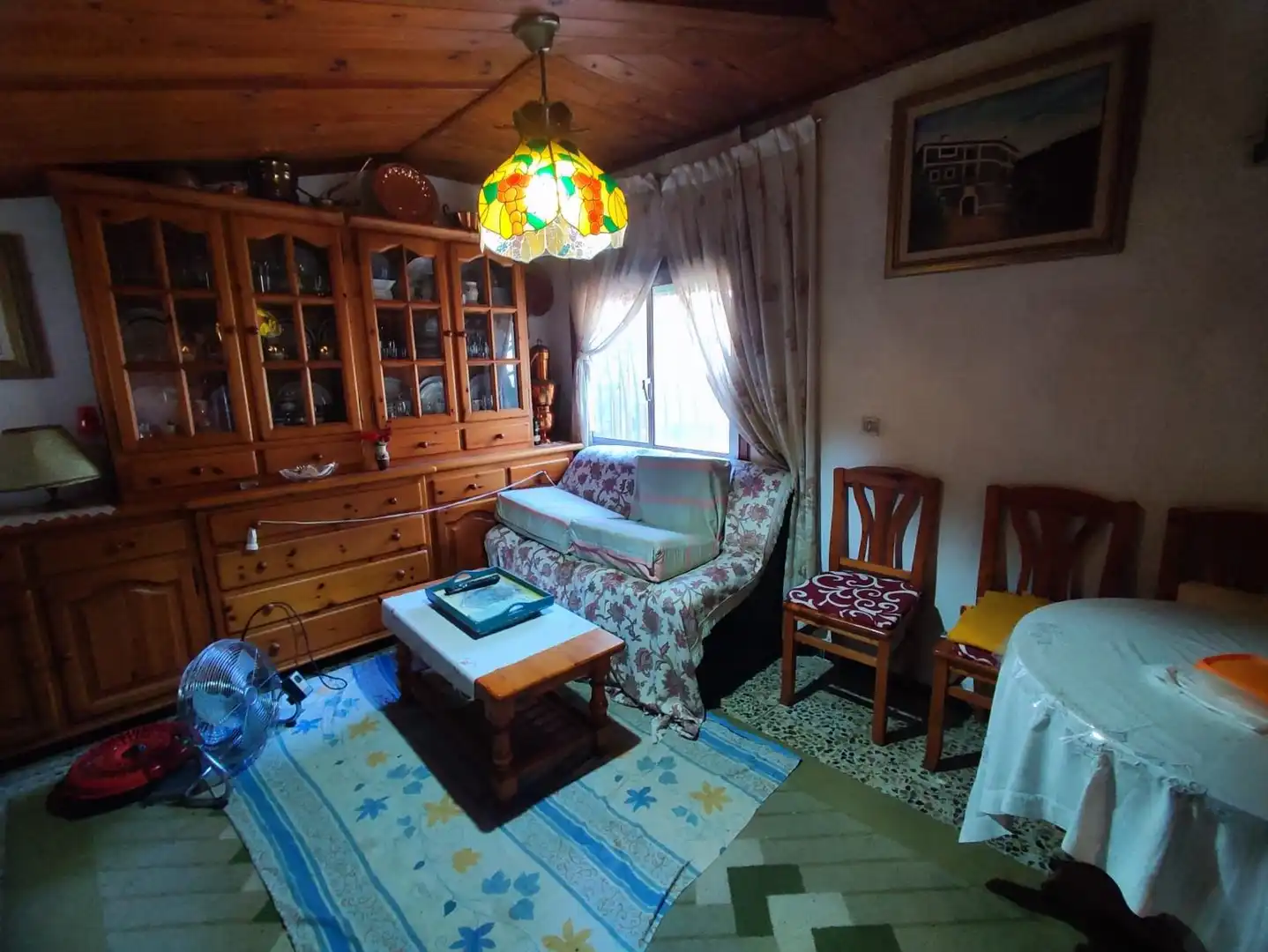 Sala de estar de Finca rústica en venta en Las Peñas de Riglos con Trastero, Amueblado y Balcón