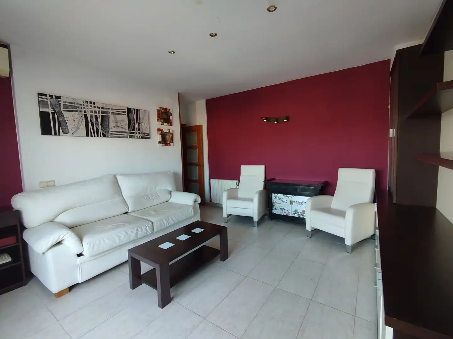 Wohnzimmer von Wohnung zum Verkauf in  Barcelona Capital mit Klimaanlage, Heizung und Terrasse