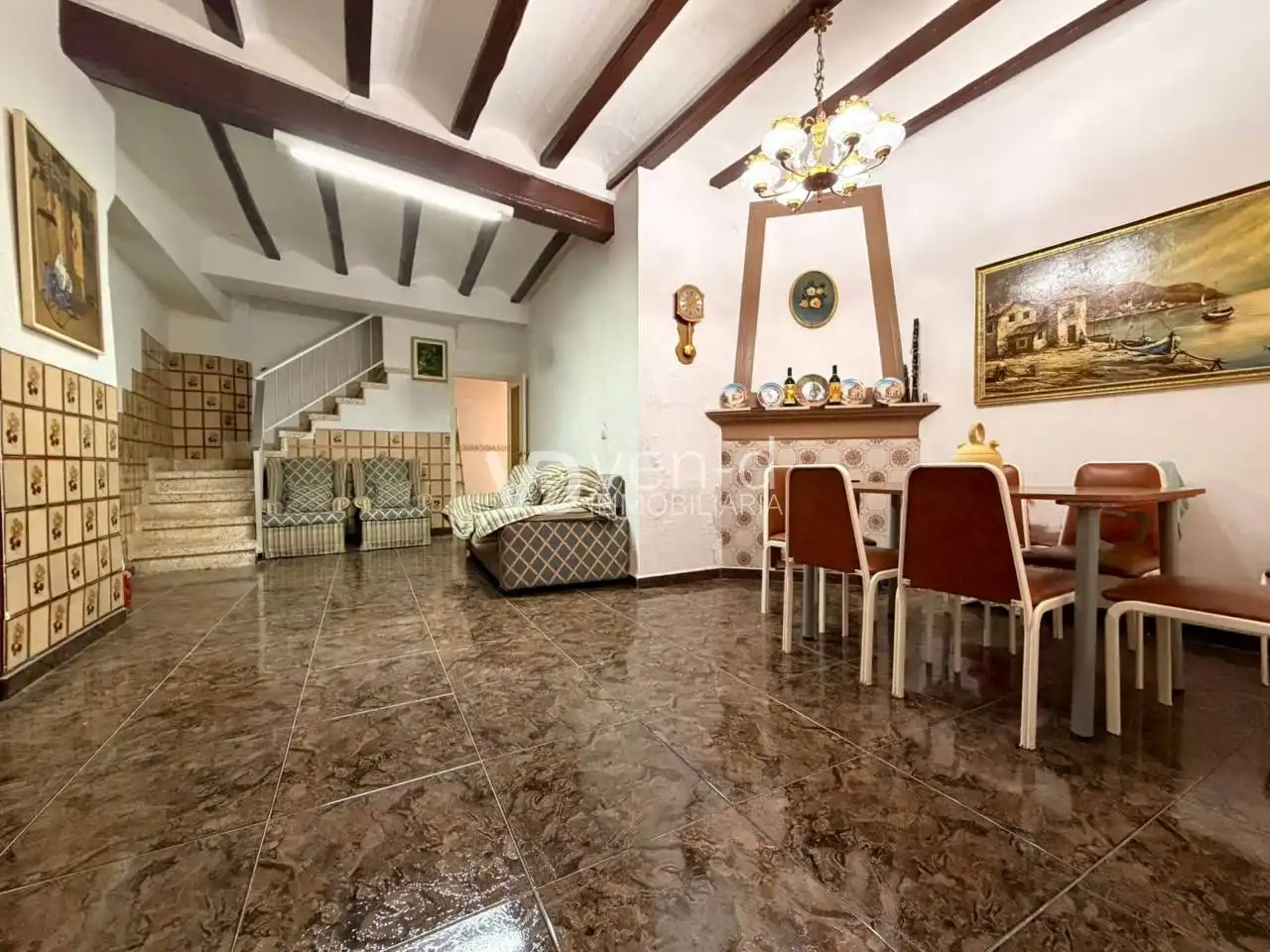Sala de estar de Casa o chalet en venta en Enguera con Calefacción