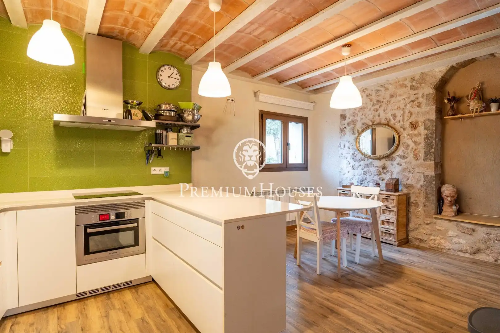 Cocina de Finca rústica en venta en Montblanc con Calefacción, Jardín privado y Terraza