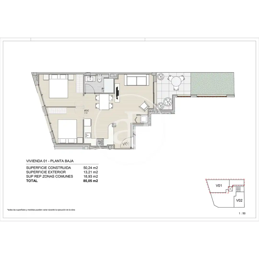 Piso con jardín en venta en C. de Abel, imagen 27