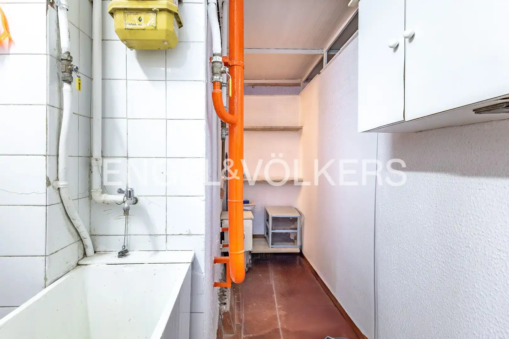 Küche von Wohnung zum Verkauf in Barcelona mit Klimaanlage, Heizung und Parkett