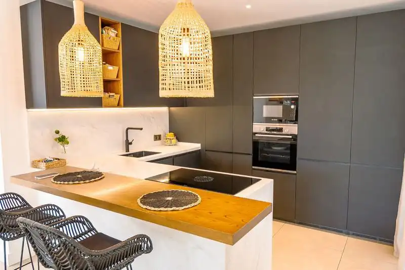 Kitchen of Houses for rent in Estepona  with Air Conditioner, Heating and Private garden