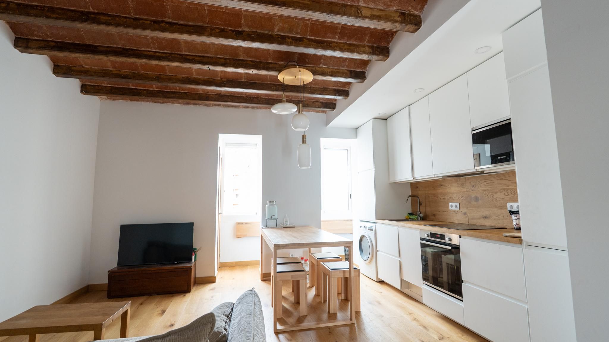 Kitchen of Apartment for sale in  Barcelona Capital