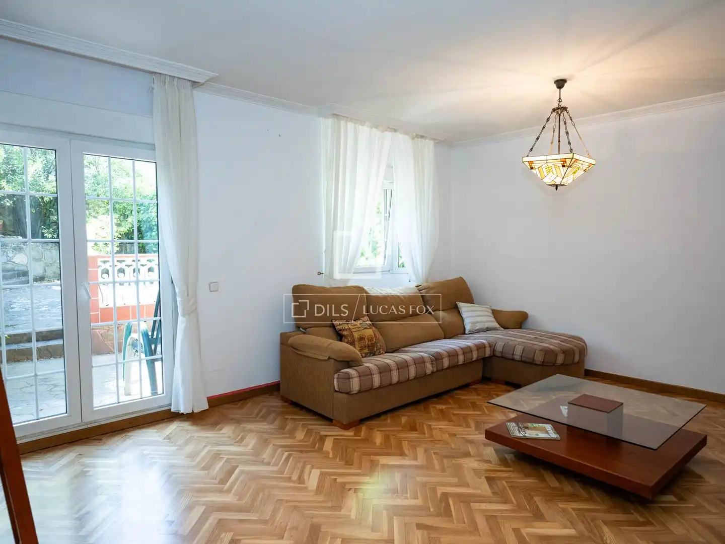 Sala de estar de Casa o chalet de alquiler en Galapagar con Calefacción, Jardín privado y Terraza