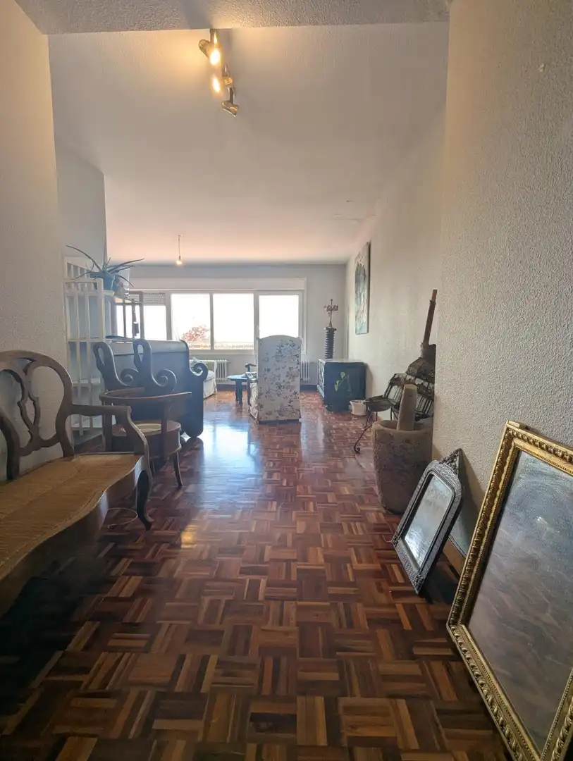 Sala de estar de Piso en venta en Estella / Lizarra con Calefacción, Parquet y Terraza