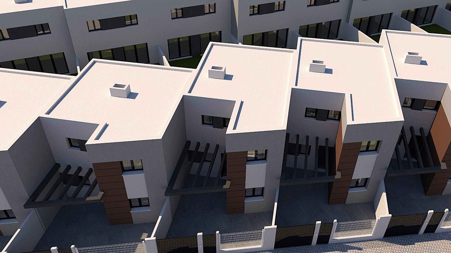 Exterior view of Single-family semi-detached for sale in  Granada Capital