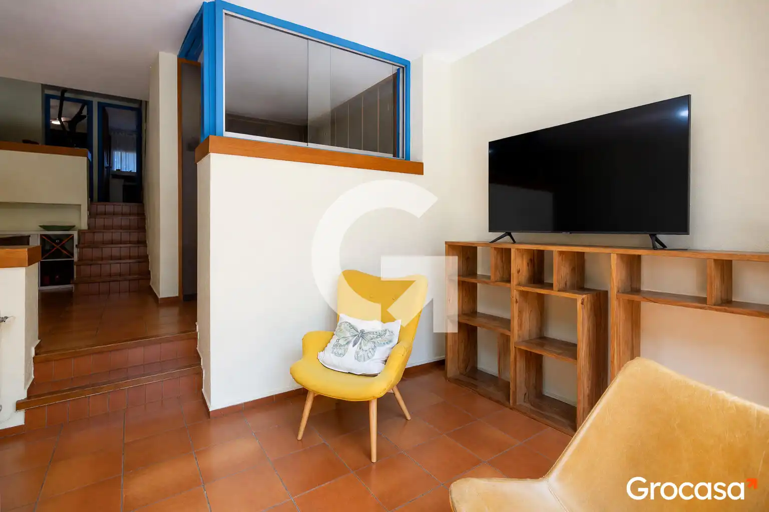 Sala de estar de Dúplex en venta en Barcelona con Aire acondicionado, Calefacción y Jardín privado