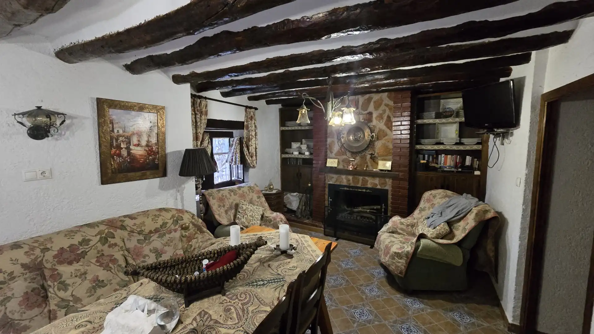 Sala de estar de Finca rústica en venta en Villanueva del Arzobispo con Calefacción, Trastero y Piscina