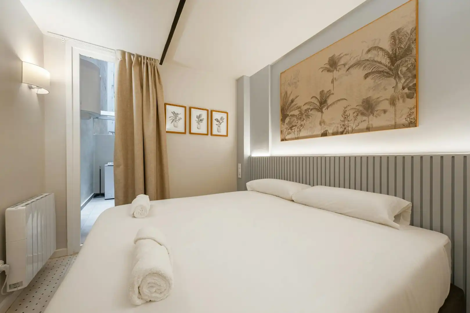 Schlafzimmer von Wohnung zur Miete in Barcelona mit Klimaanlage, Heizung und Möbliert