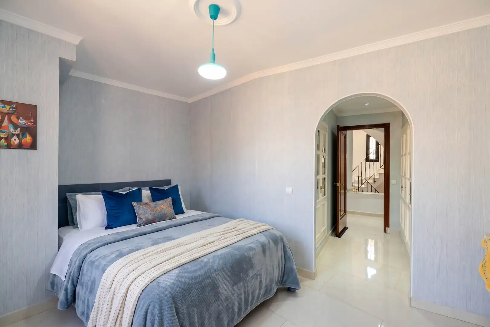 Schlafzimmer von Haus oder Chalet zum Verkauf in Málaga mit Klimaanlage, Heizung und Privatgarten