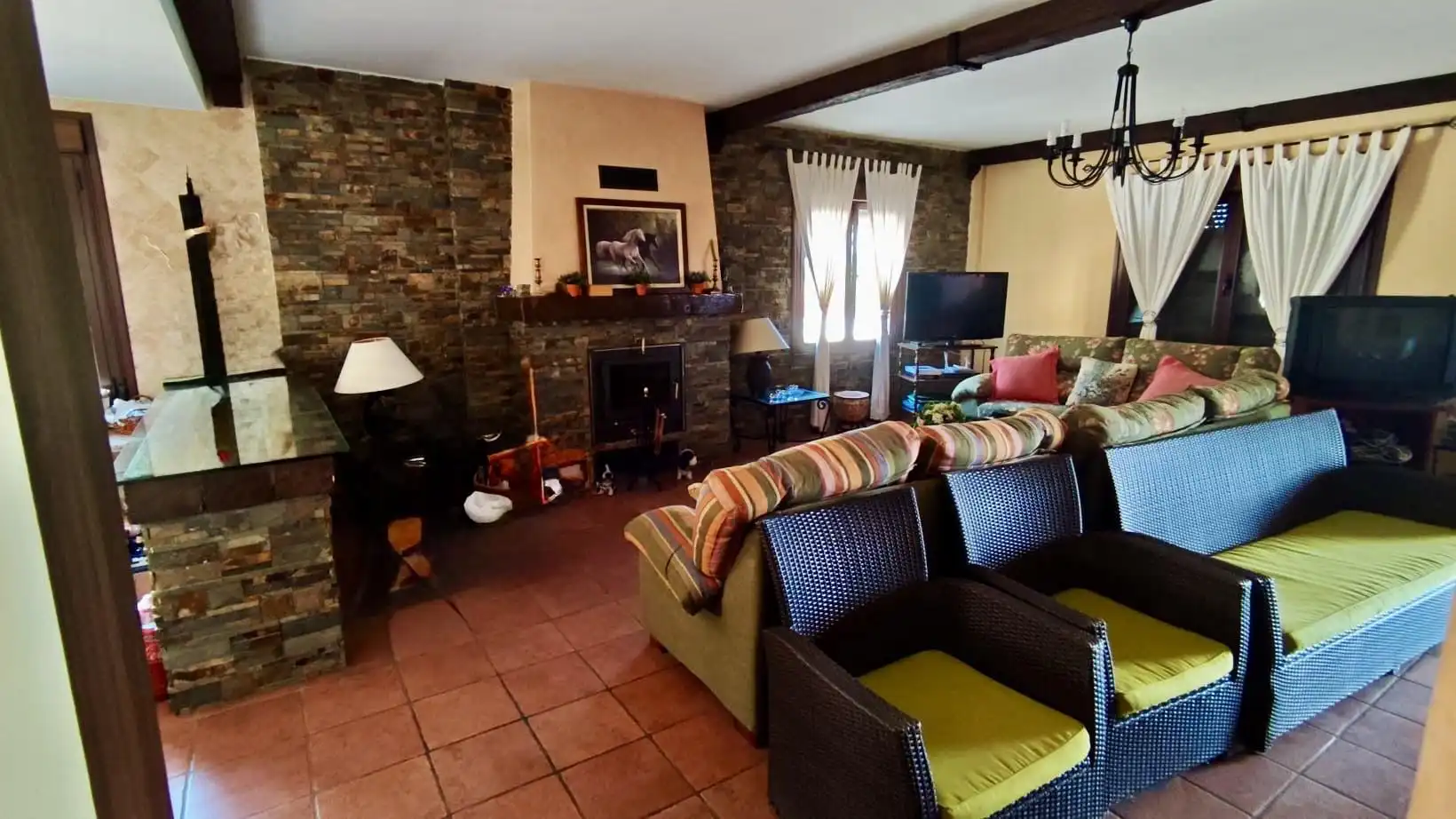 Living room of Country homes for sale in Plasencia  with Air Conditioner, Heating and Terrace