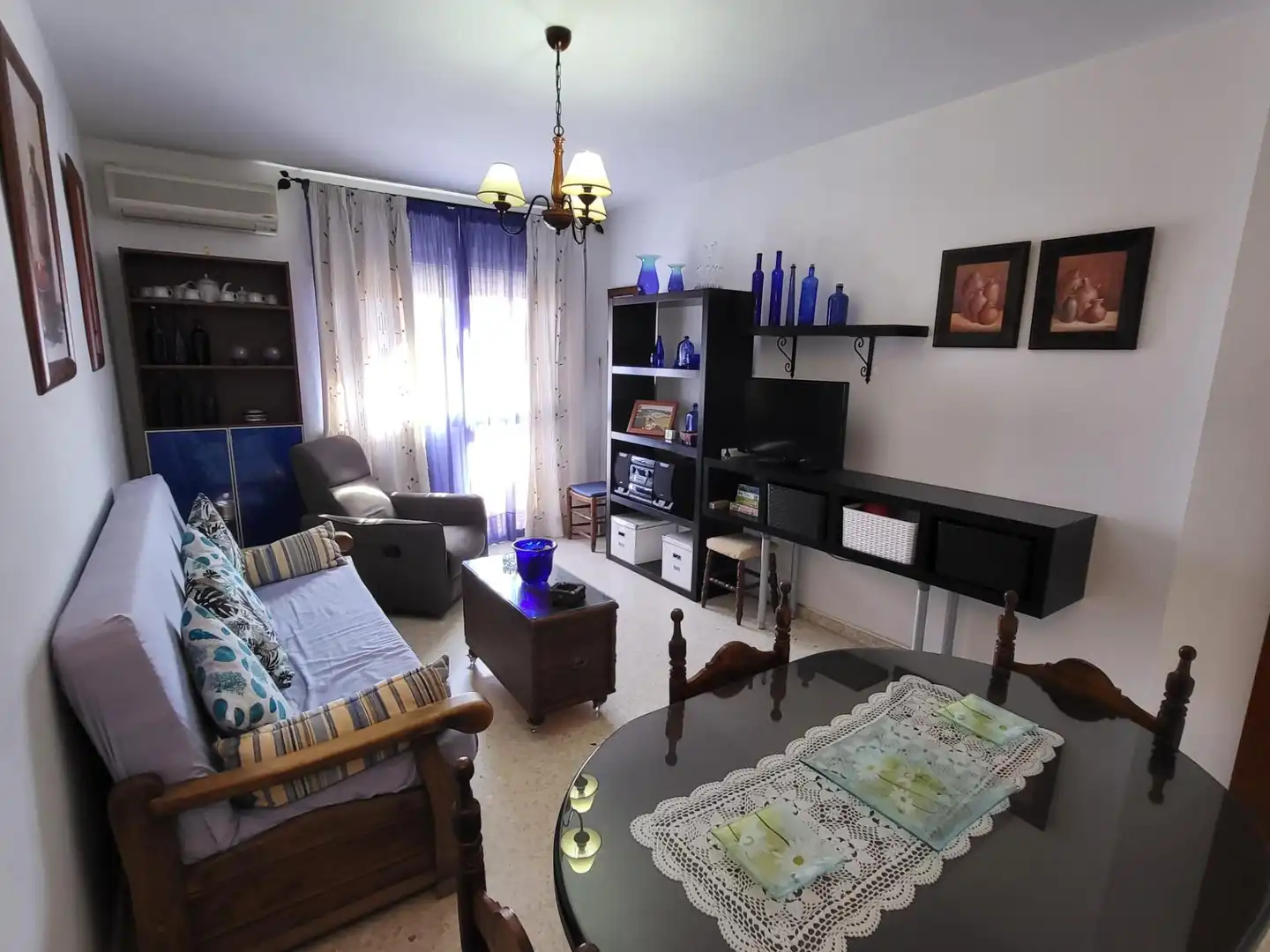 Wohnzimmer von Wohnung zur Miete in Sanlúcar de Barrameda mit Möbliert