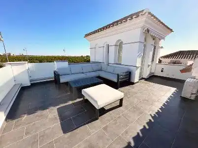 Terrassa de Casa o xalet en venda en Torre-Pacheco amb Aire condicionat, Jardí privat i Moblat
