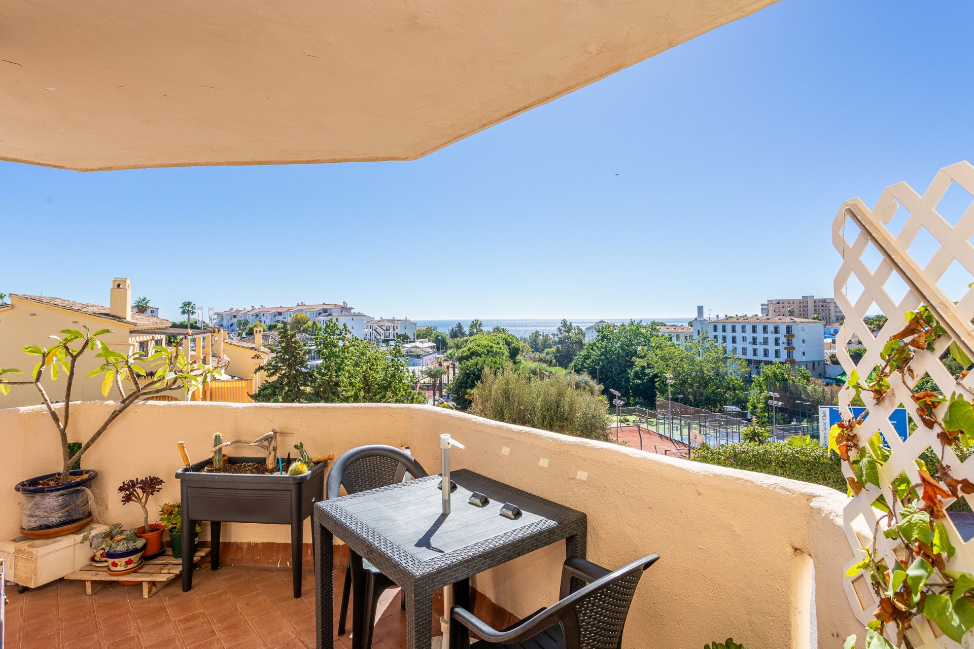 Terraza de Apartamento en venta en Mijas con Aire acondicionado, Terraza y Amueblado