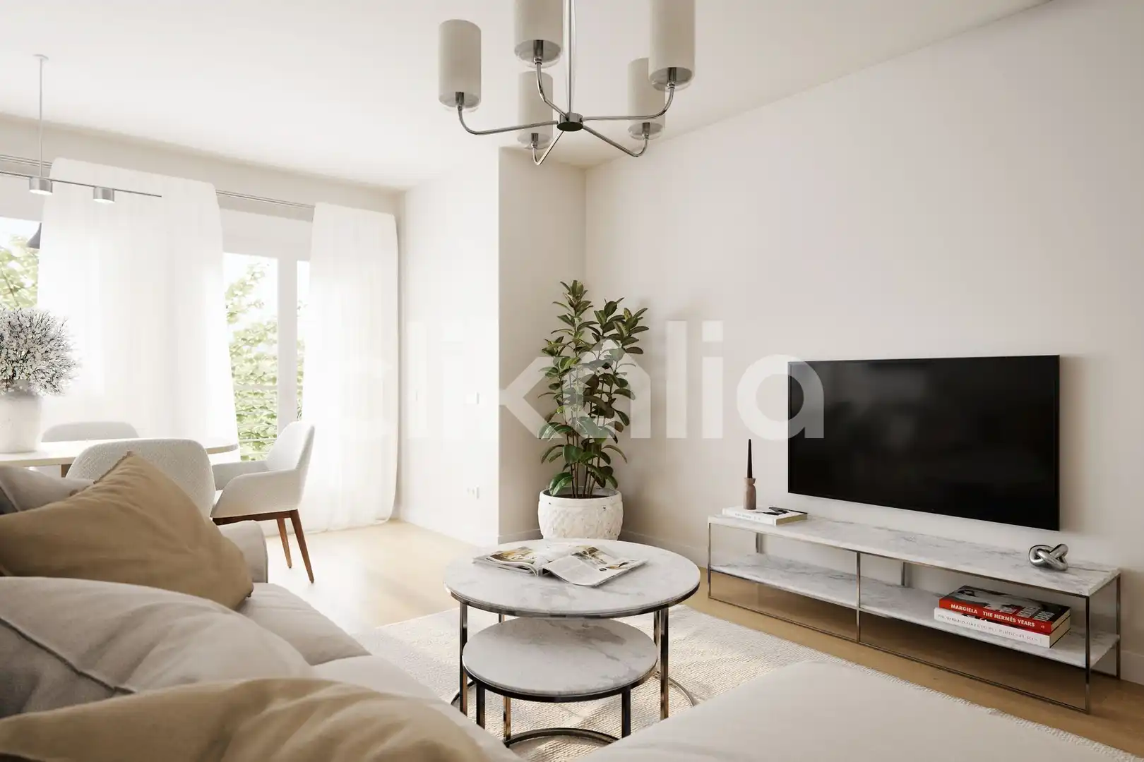 Living room of Flat for sale in Madrid  with Air Conditioner, Heating and Terrace