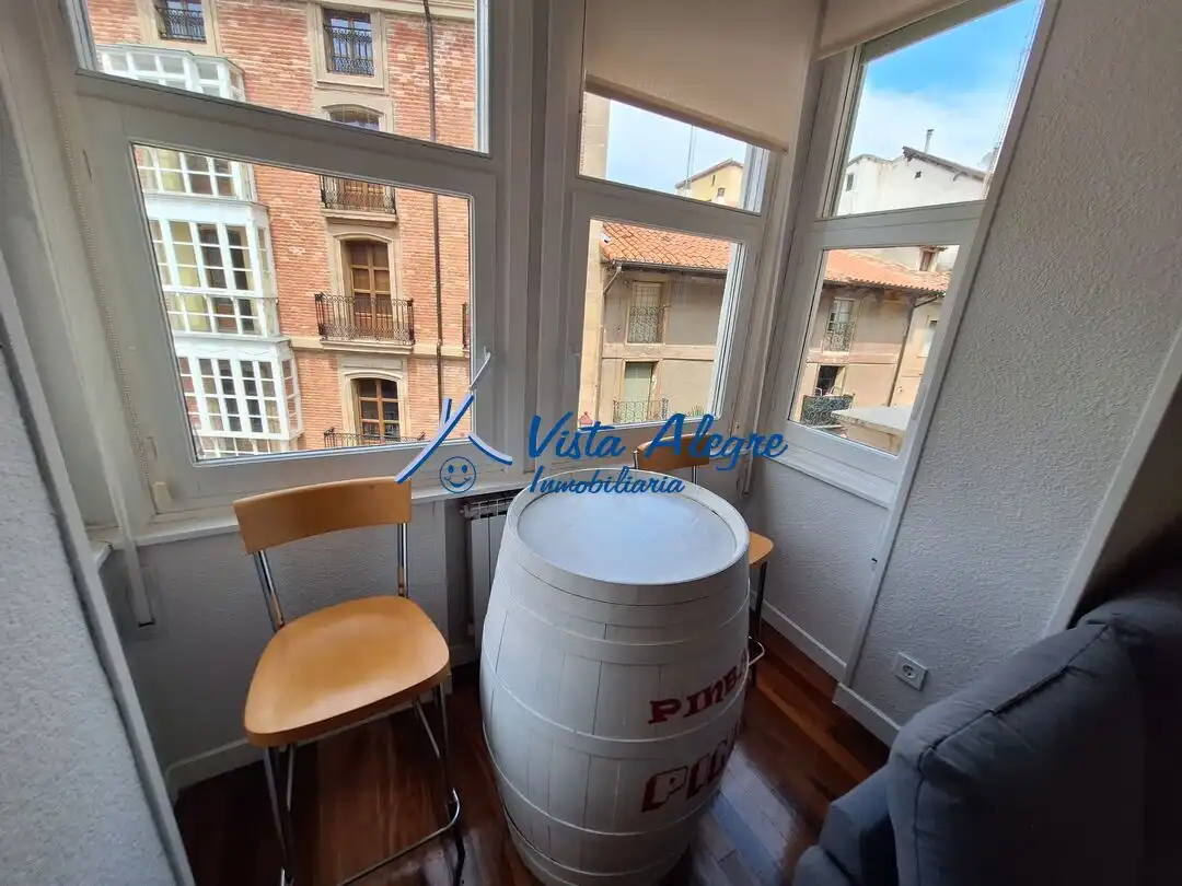 Terraza de Apartamento en venta en Haro con Calefacción, Terraza y Amueblado