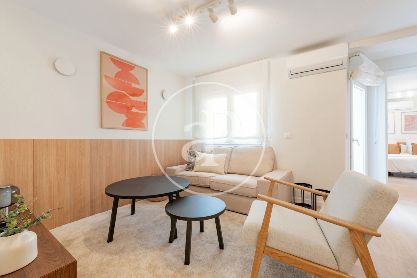 Sala de estar de Piso en venta en  Madrid Capital con Aire acondicionado, Calefacción y Terraza
