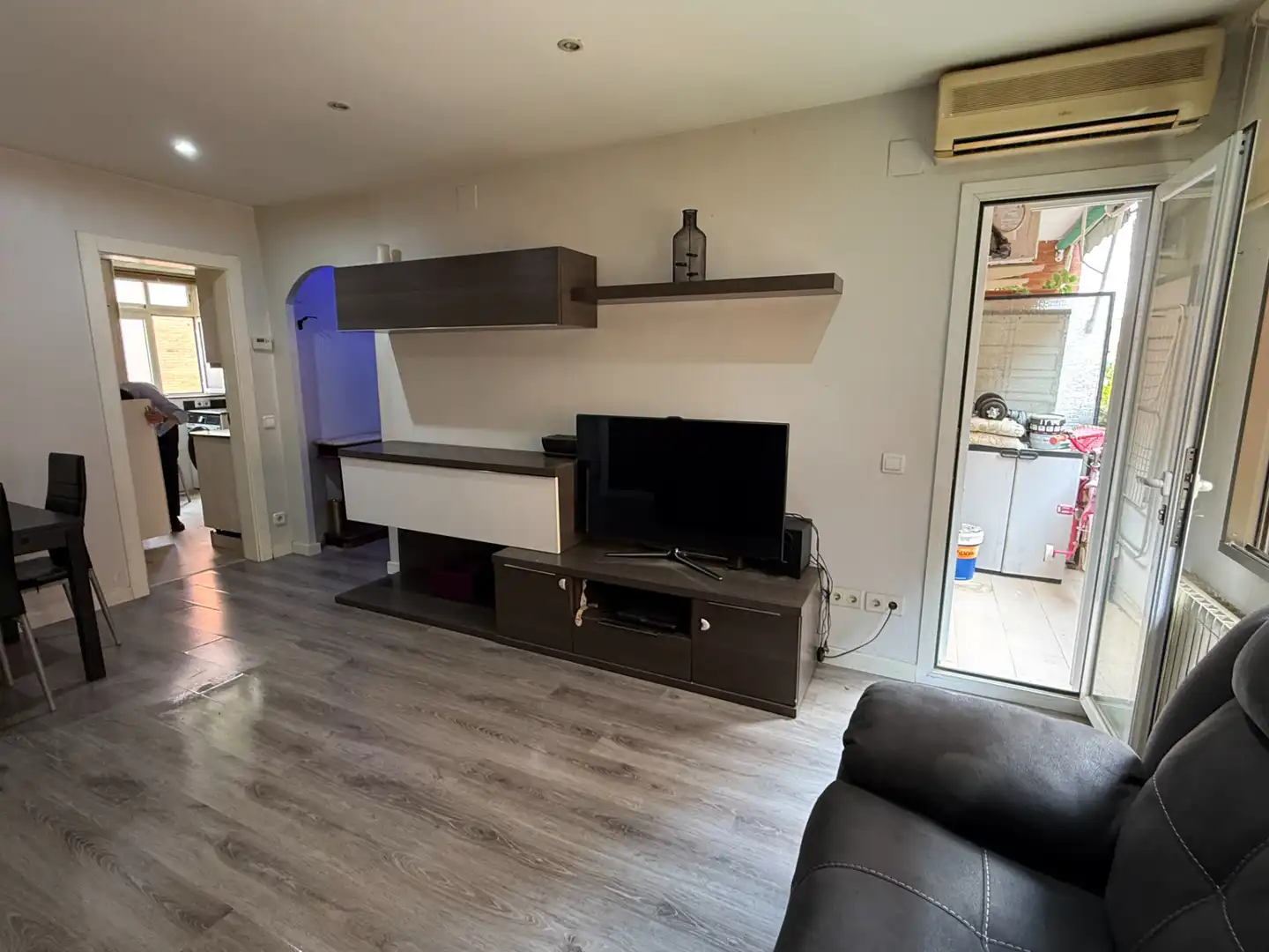 Sala de estar de Piso en venta en Barcelona con Aire acondicionado, Calefacción y Parquet