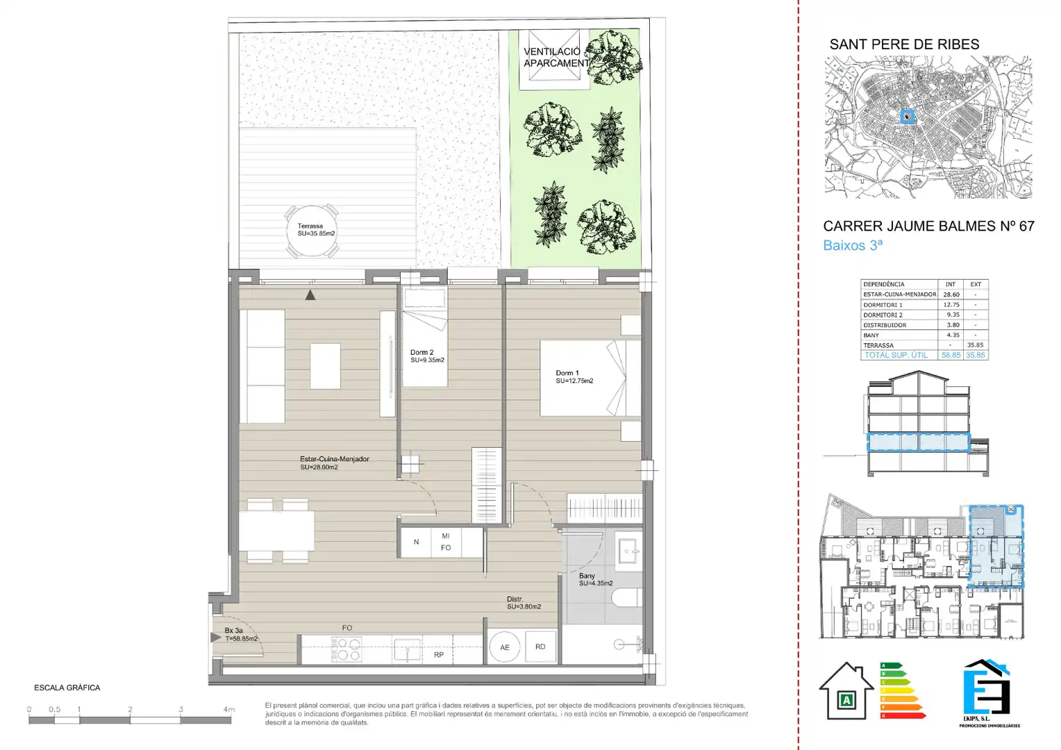 Planta baja en venta en Carrer de Jaume Balmes, 67, Centre