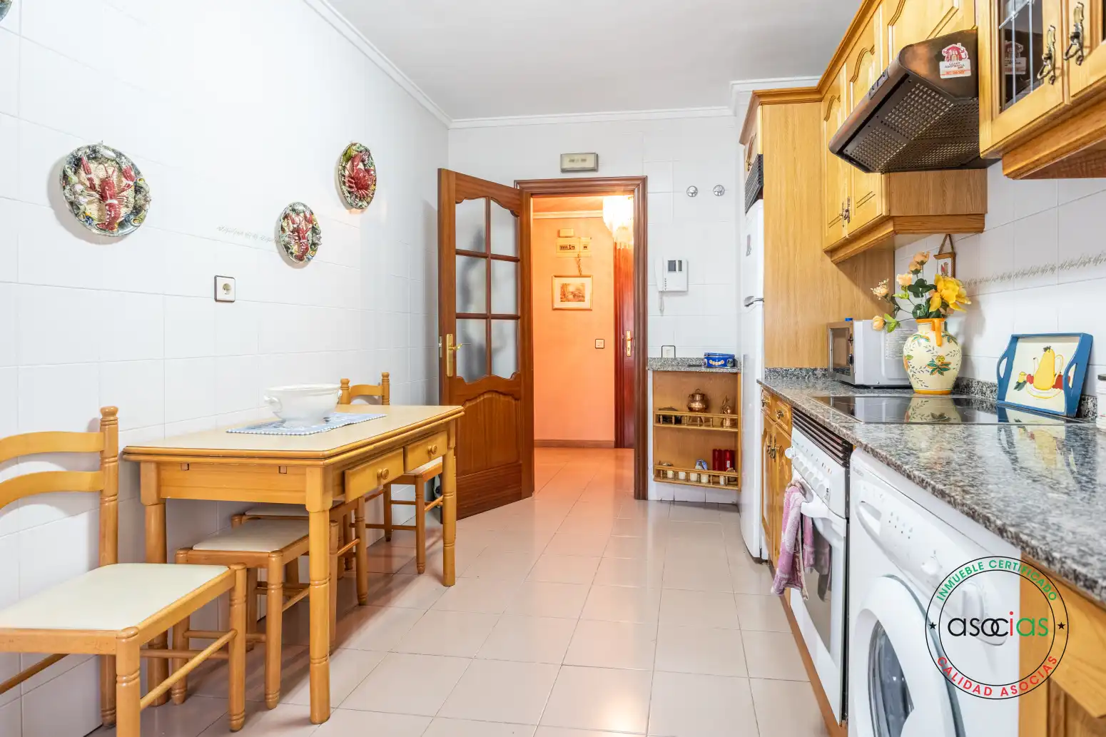 Kitchen of Flat for sale in Teverga  with Heating, Parquet flooring and Terrace