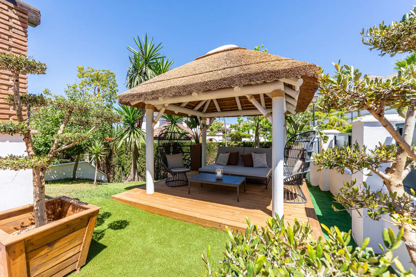 Terraza de Casa o chalet en venta en Mijas con Aire acondicionado, Jardín privado y Terraza