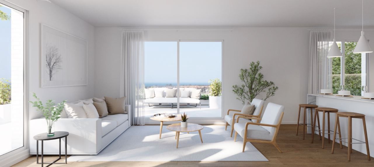 Sala d'estar de Pis en venda en Marbella amb Aire condicionat, Calefacció i Jardí privat